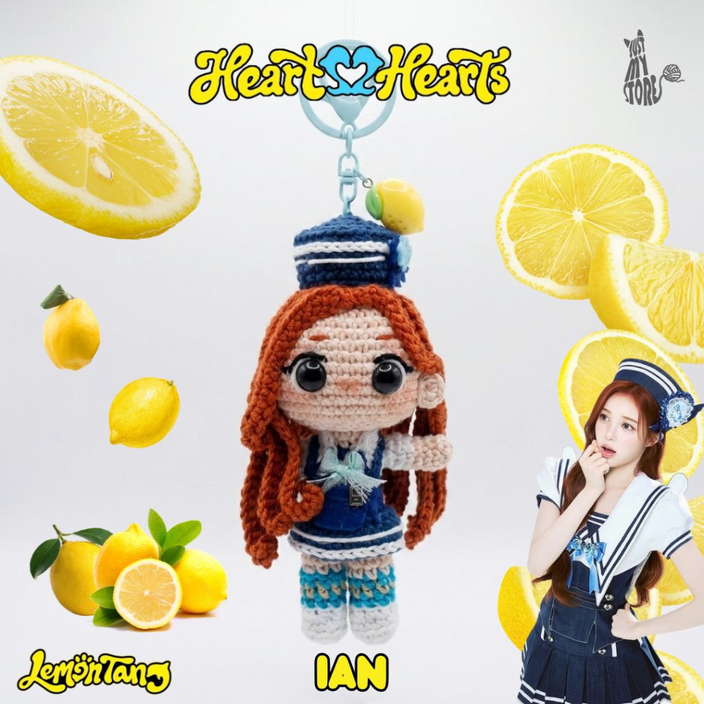 IAN / LEMON TANG HEARTS2HEARTS / IAN H2H CROCHET AMIGURUMI DOLL / H2H PHOTOCARD LEMON ALBUM TANG / H