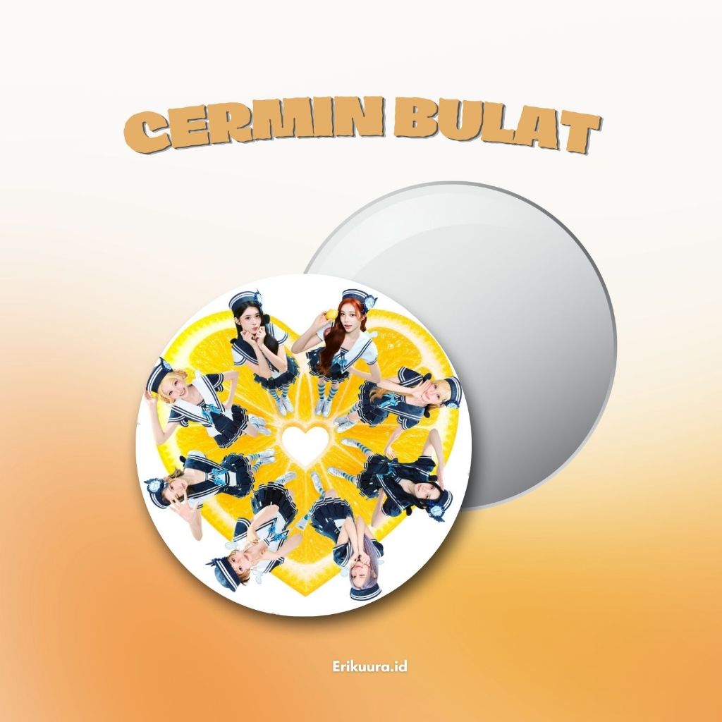 ROUND MIRROR S2U LEMON TANG IDOL KPOP UNOFFICIAL MIRROR CARMEN JIWOO STELLA MAKEUP MIRROR