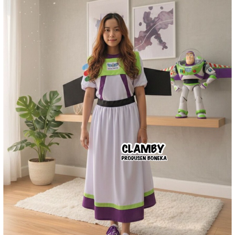 Buzz Lightyear ชุดทอยสตอรี่สําหรับผู้ใหญ่สําหรับเด็กชายและเด็กหญิง | เสื้อผ้าเวทีตัวละคร Buzz Toy Story