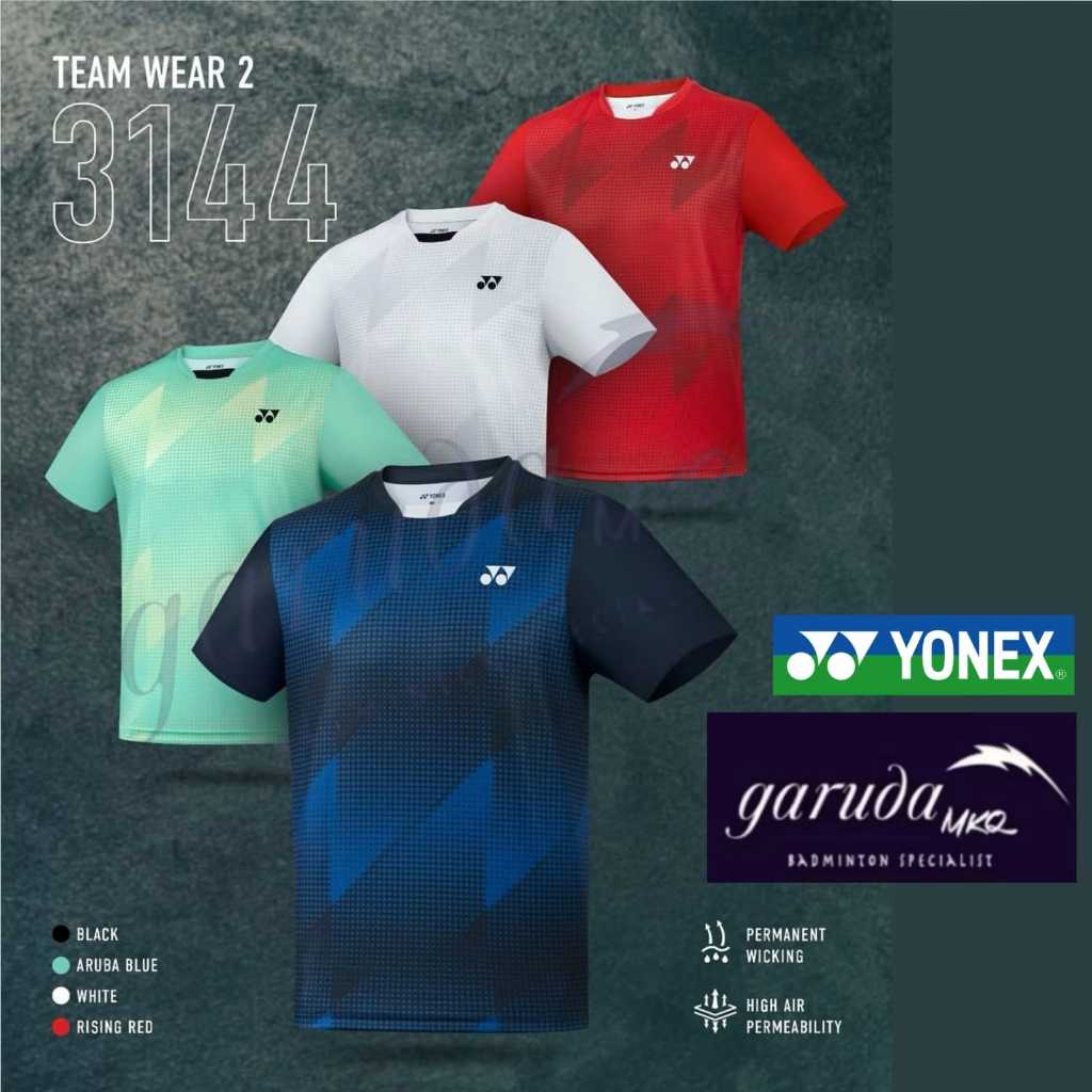 Yonex 3144 เกมซีรีส์ เสื้อ / Yonex RM 3144 ทีมสวม 2 เสื้อ / เสื้อยืดคอกลมผู้ชาย YONEX RM-344-TW2