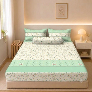 Flashsale sprei motif lilibeth ukuran 90x200 sampai 200x200 tinggi 20cm bahan cotton disperse bahan adem lembut tidak luntur