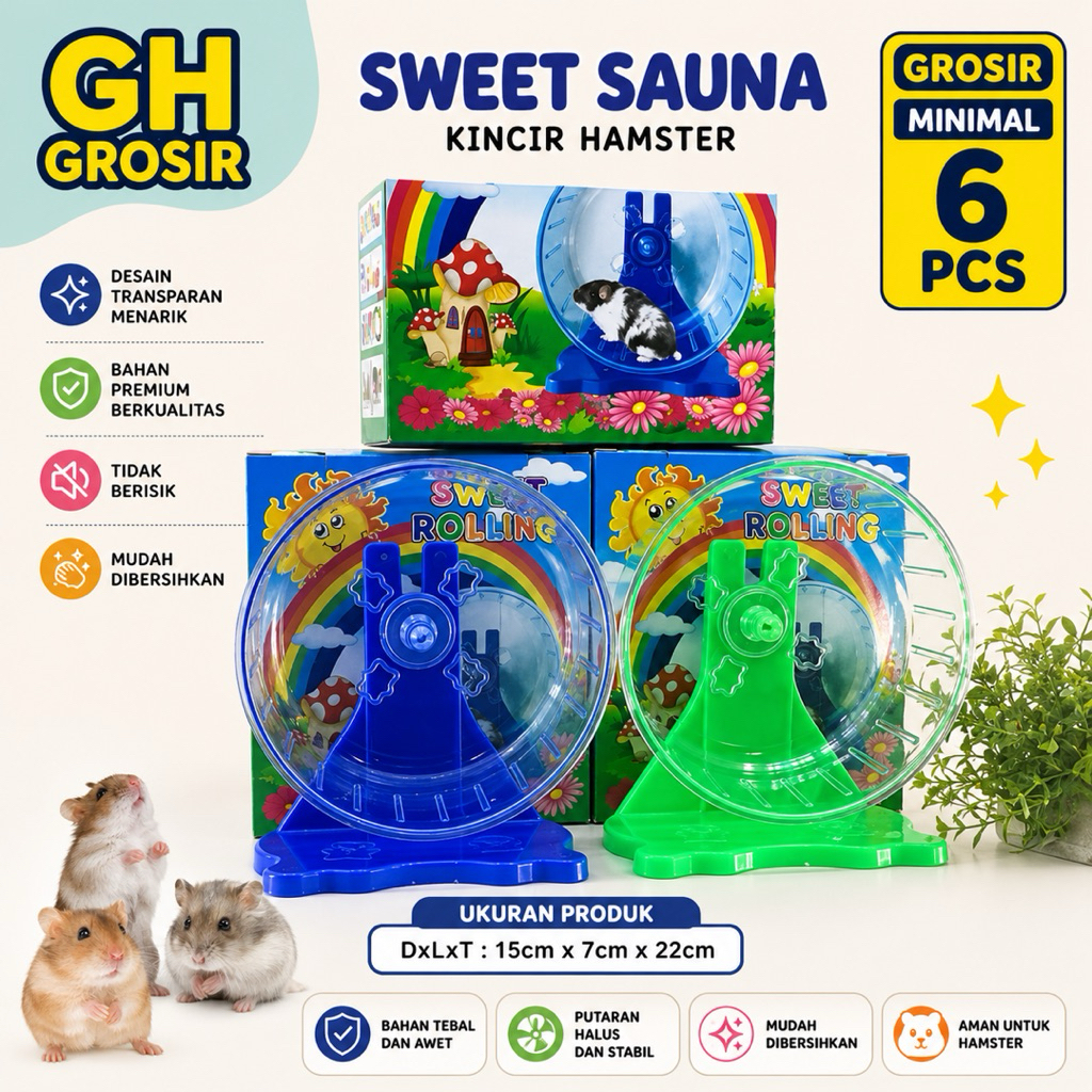 HAMSTER ROLLING WHEEL NO. 1. ล้อ TRANSPARENT