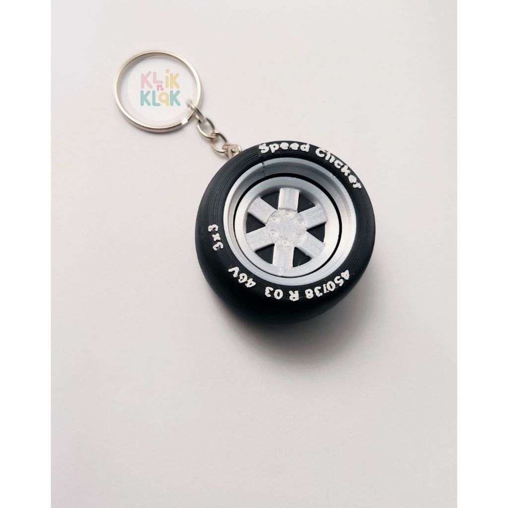 Klik N Klak - Wheel Fidget Clickers / Speed Clickers / Velg and Tire / Bag Charm