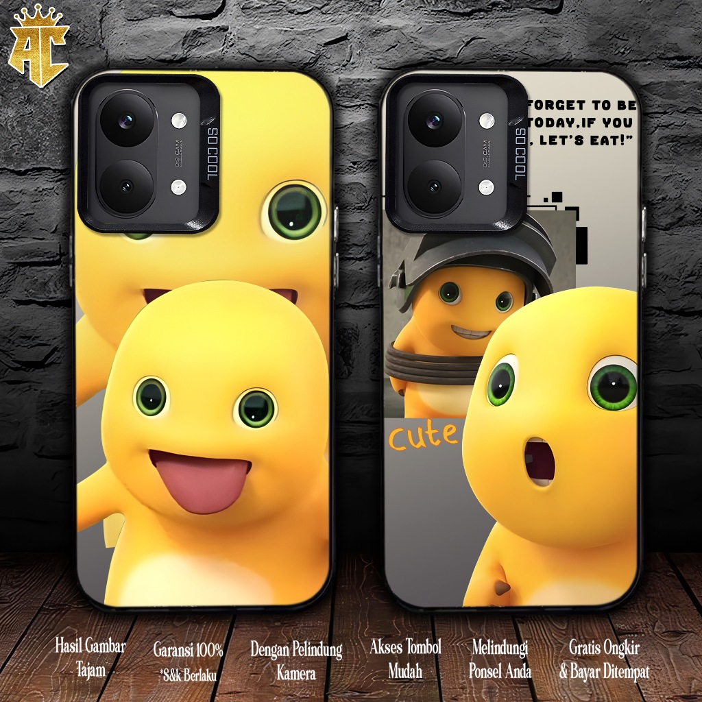 POCO X8 PROMAX Softcase Premium Matte Hard Case - So Cool IMD Case - เคสโฮโลแกรมเคลือบเงาพร้อม DINO 