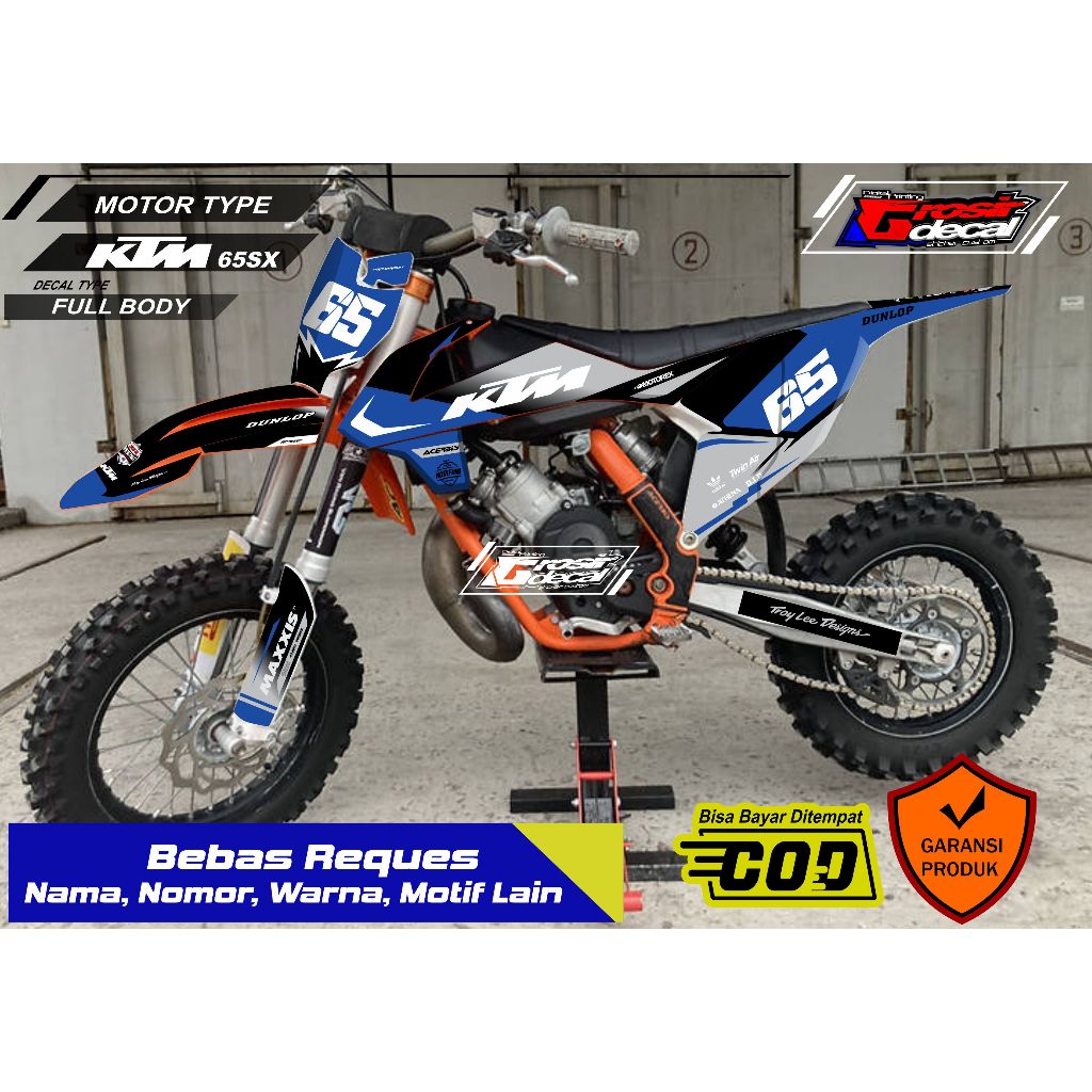 KTM 65cc Mini Trail Sticker Striping Full Body Free Request