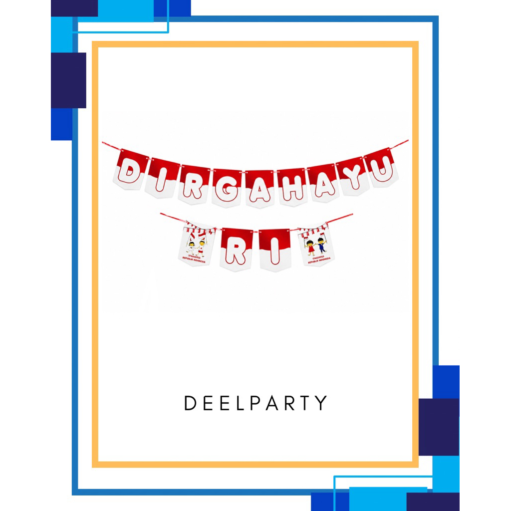 AUGUST BANNER | BUNTING FLAG AUGUST | AUGUSTUS FLAG | INDEPENDENCE BANNER