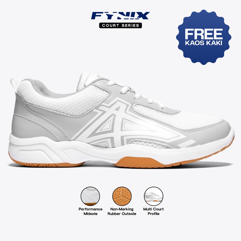 Oriza x Fynix Womens Shoes - Badminton Padel Tennis Grey Original Size 36-40