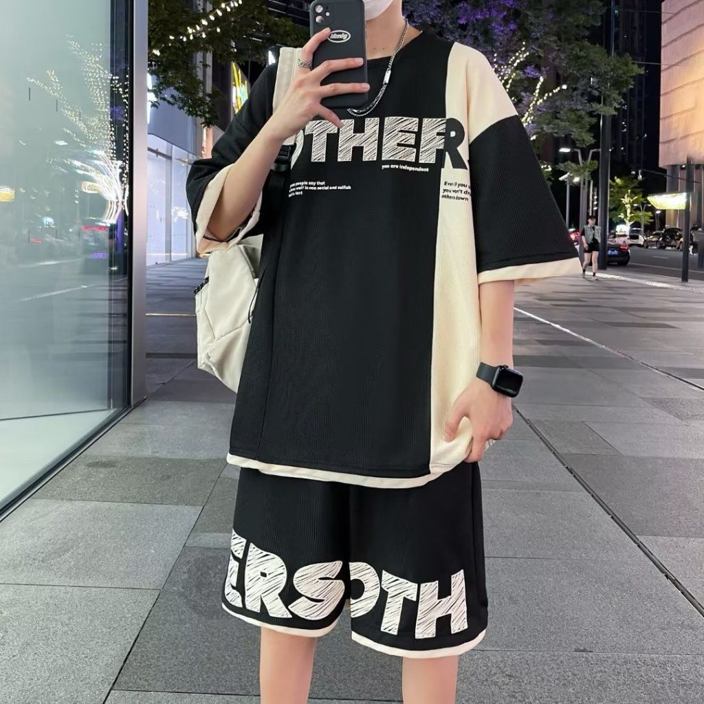 ASGARD777- ชุดเสื้อและกางเกงขาสั้นโอเวอร์ไซส์
