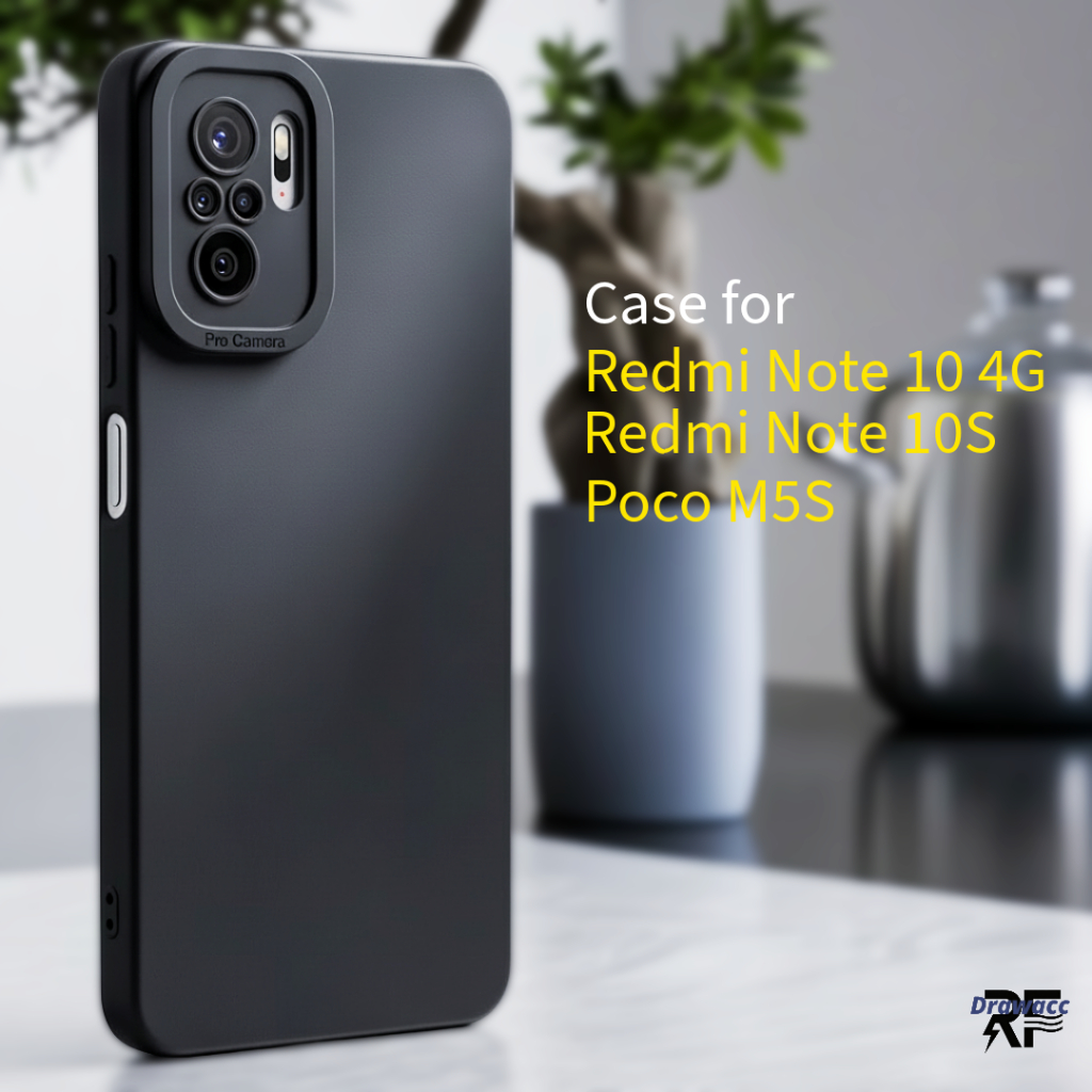 HP Poco M5S Case Softcase BLACK MATTE CAMERA PROTECTION Case เคสโทรศัพท์ Poco M5S
