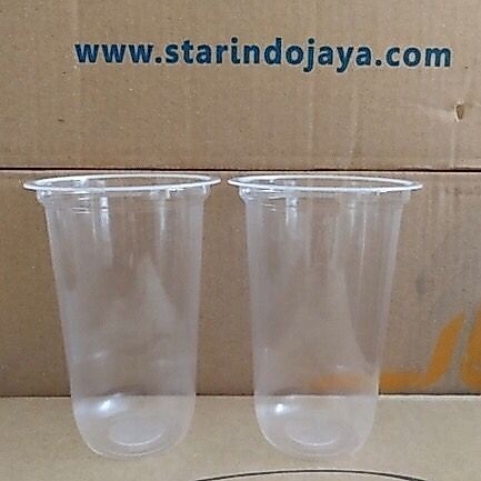 แก้ว Starindo 14oz 16oz 22oz / แก้วพลาสติก / แก้วทรงรี บรรจุ 50 ชิ้น