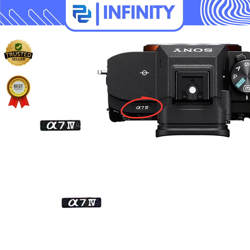 สัญลักษณ์โลโก้สําหรับ Sony A7M4 A74 A7 MARK IV