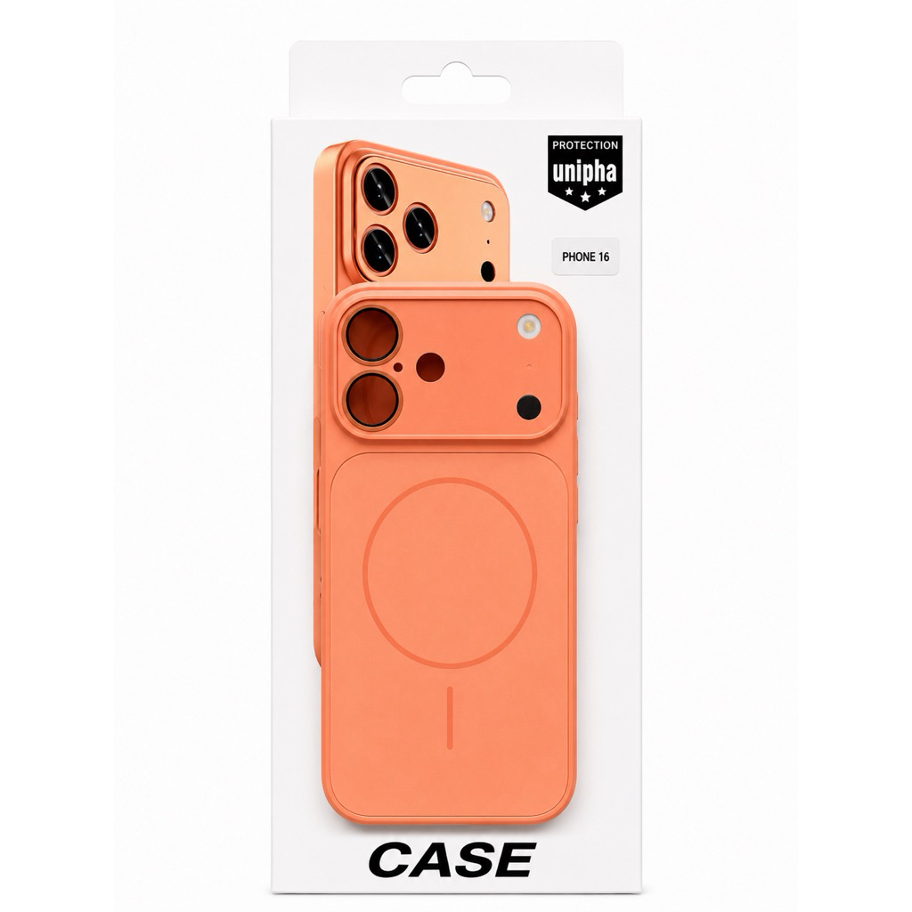 [1DETIC TO BE 17PROMAX] PREMIUM CASE ORANGE MAGSAFE AG GLASS สําหรับ TYPE IPHONE 11 11PRO 11PROMAX 1