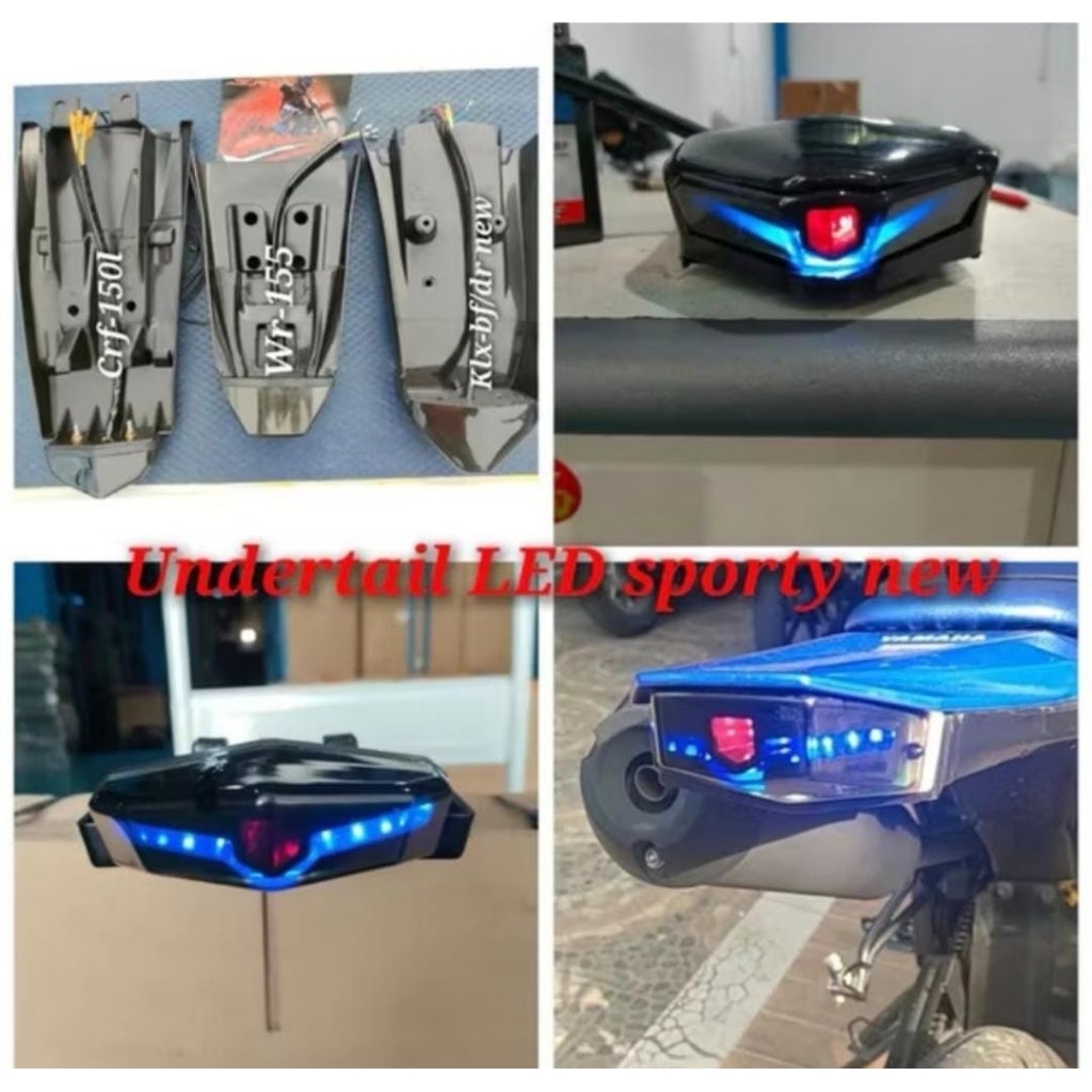 Klx bf crf150 wr155 ใต้หาง crf 150 / klx bf / wr 155 led พลาสติก abs / บังโคลนหลัง klx crf wr