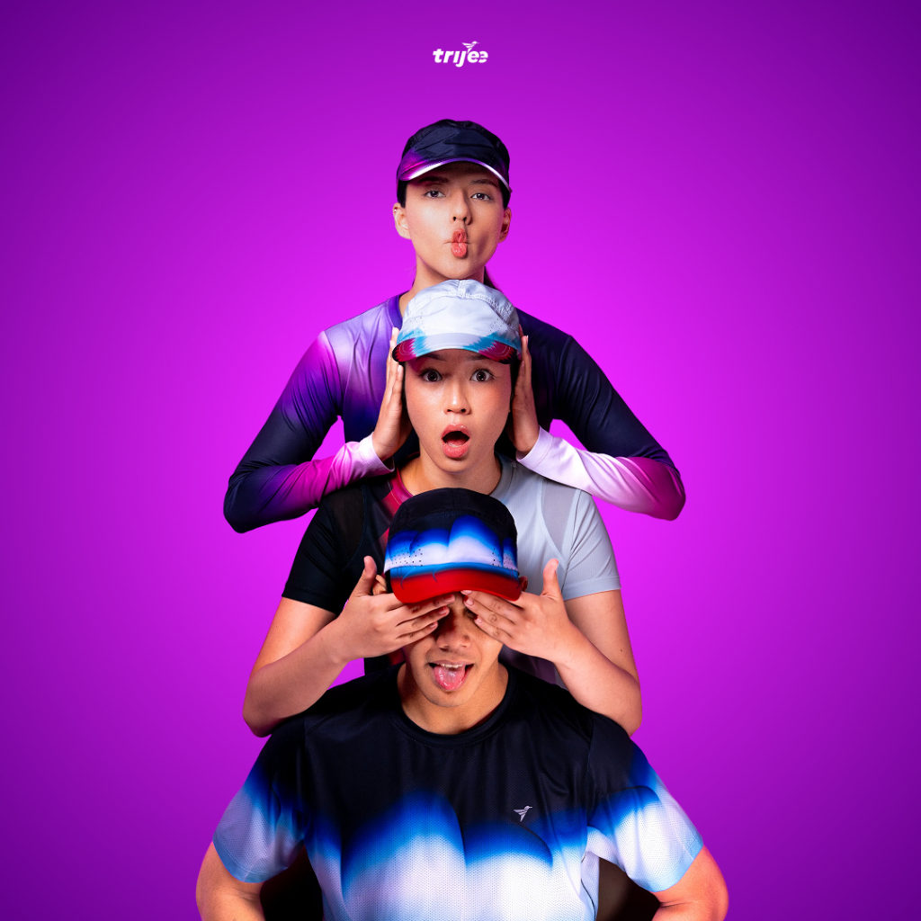 Trijee Running Cap Lasercut Running Cap Gym Training Padel Tennis Sublim Men Women - IC LASERCUT CAP