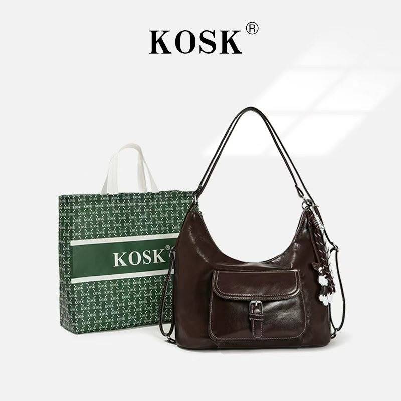 KOSK กระเป๋าสะพายไหล่ผู้หญิง อินเทรนด์ Daily Hangout Bag - 8622