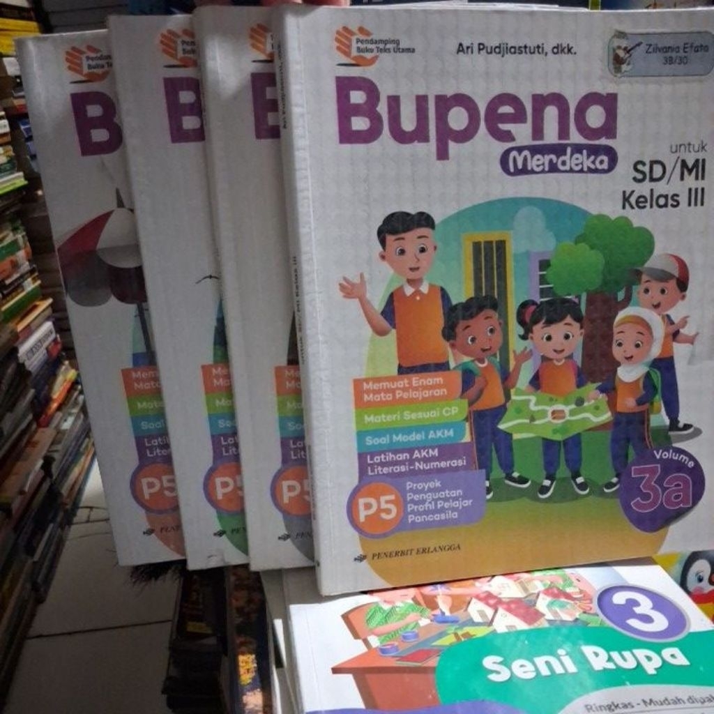 BUPENA INDEPENDENCE BOOK สําหรับองค์ประกอบ SCHOOL ปริมาณ 3A, 3B, 3C, 3D RALANGGA