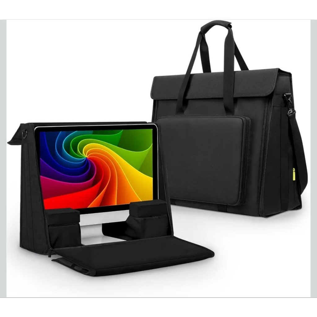 LAYER 21/24 นิ้วหน้าจอ LCD คอมพิวเตอร์ Tote Bag Storage & Carrier Bag สําหรับเดินทางพร้อมสายสะพายไหล