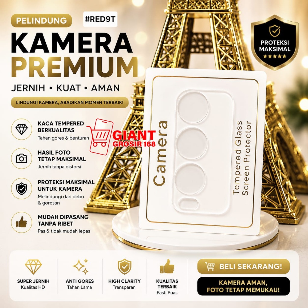 กระจกนิรภัย 3D Camera Redmi 9T