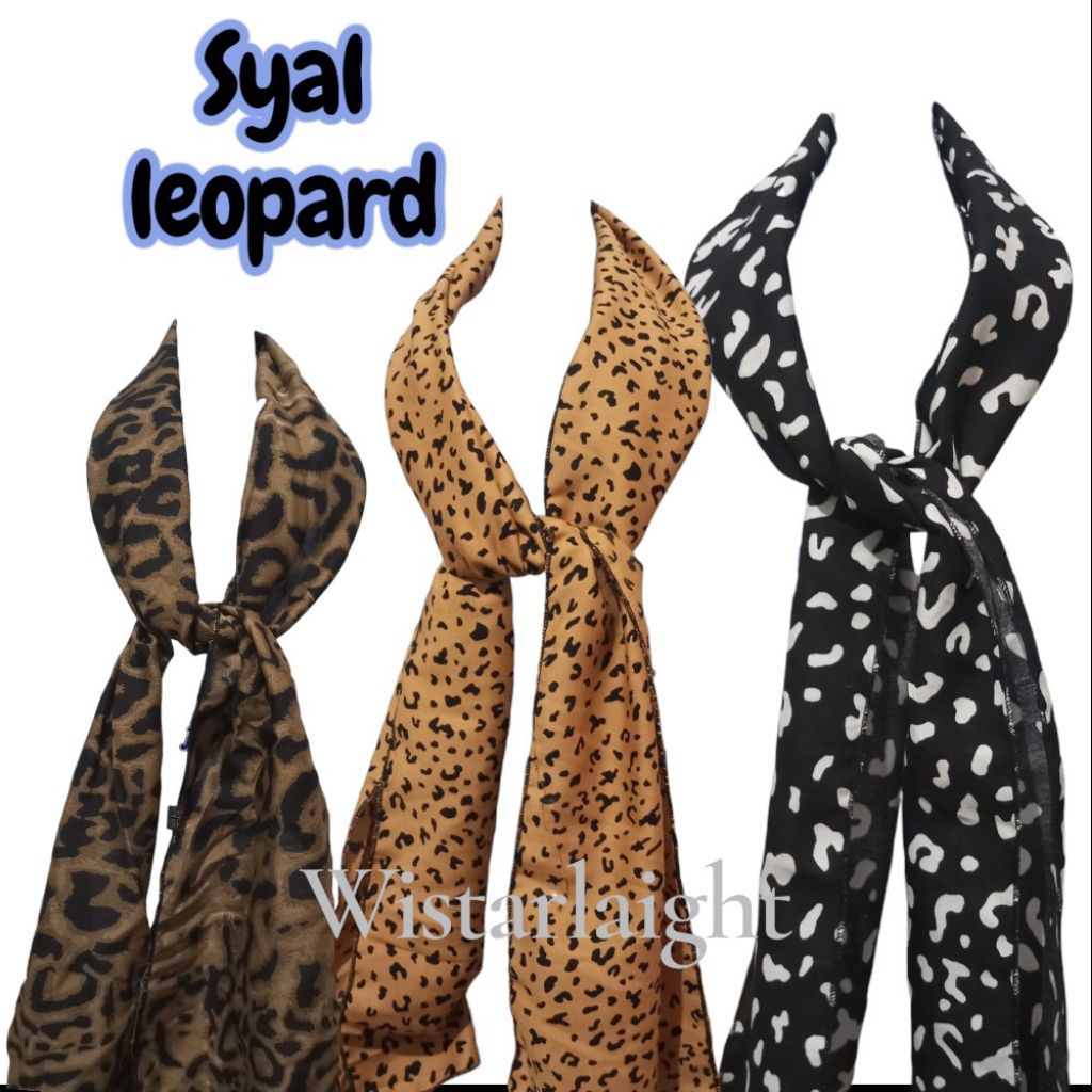 WISTARLAIGHT-WOMENS LEOPARD NECK SCARF SCARF LEOPARD NECK SCARF