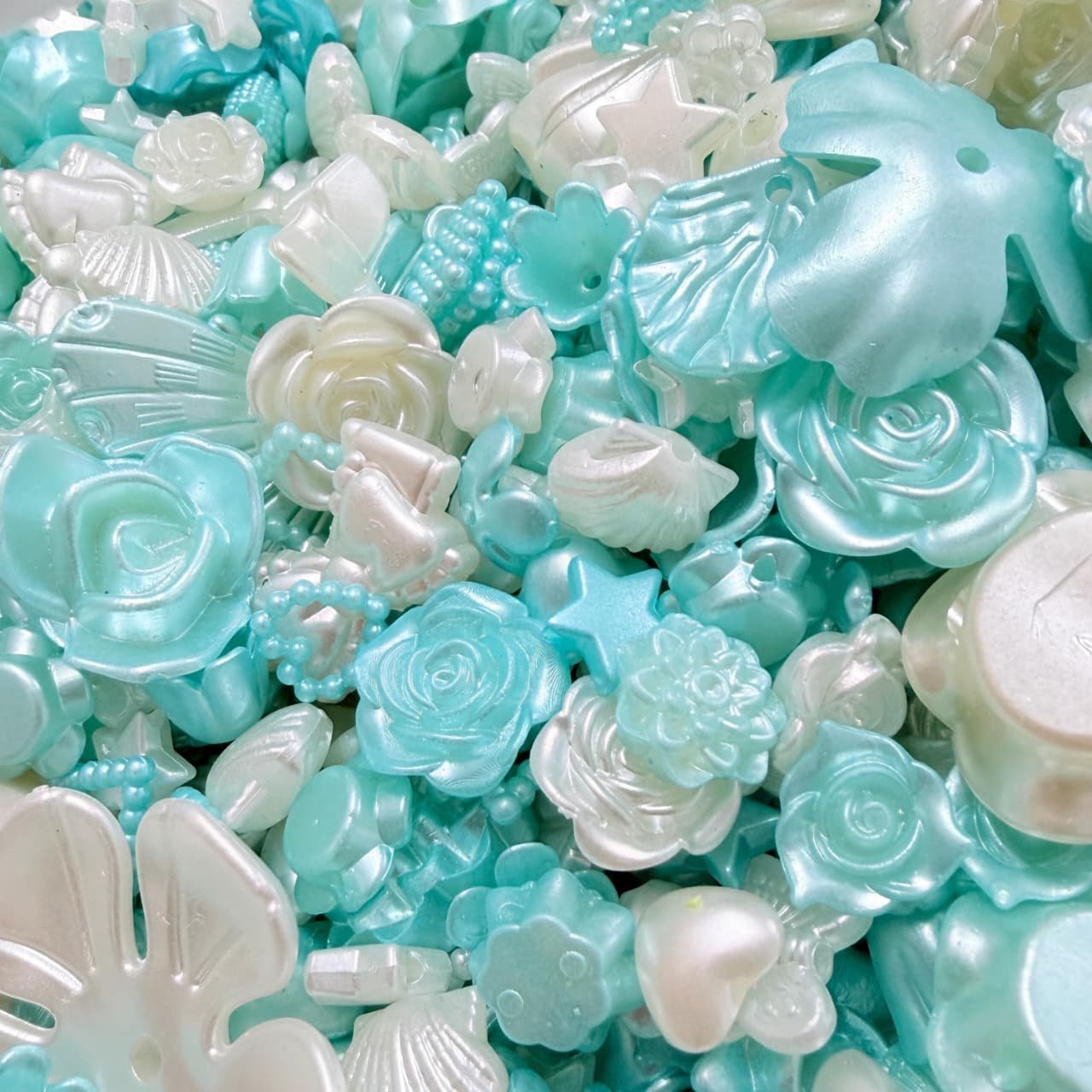 MIXED SHAPE TOPPING BEADS/CRAFT BEADS