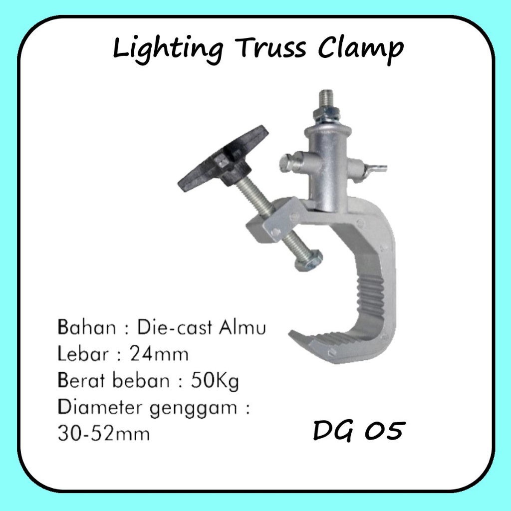GANTUNGAN S-NET Lighting Truss Hook Clamp - Parled Beam Lamp Hanger Clamp DG - SW