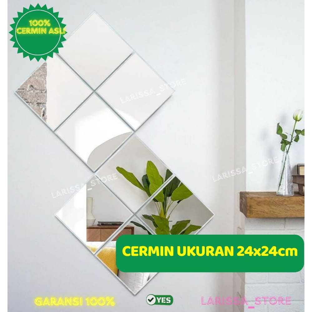 บรรจุุภัณฑ์ CONTENTS 12 PCS SQUARE MIRRORS SIZE 24X24CM STICK MIRRORS ROOM DECORTATION MIRRORS