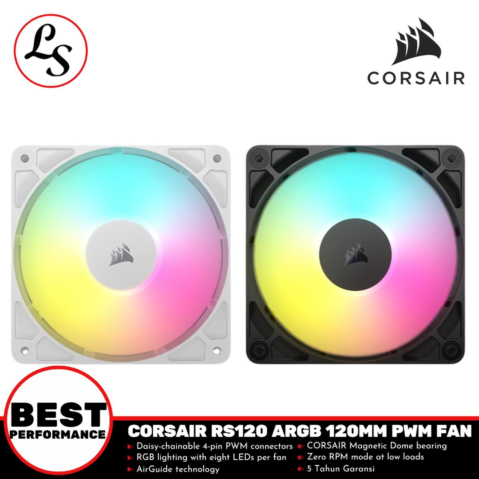 CORSAIR FAN CASE RS120 ARGB 120mm พัดลม PWM