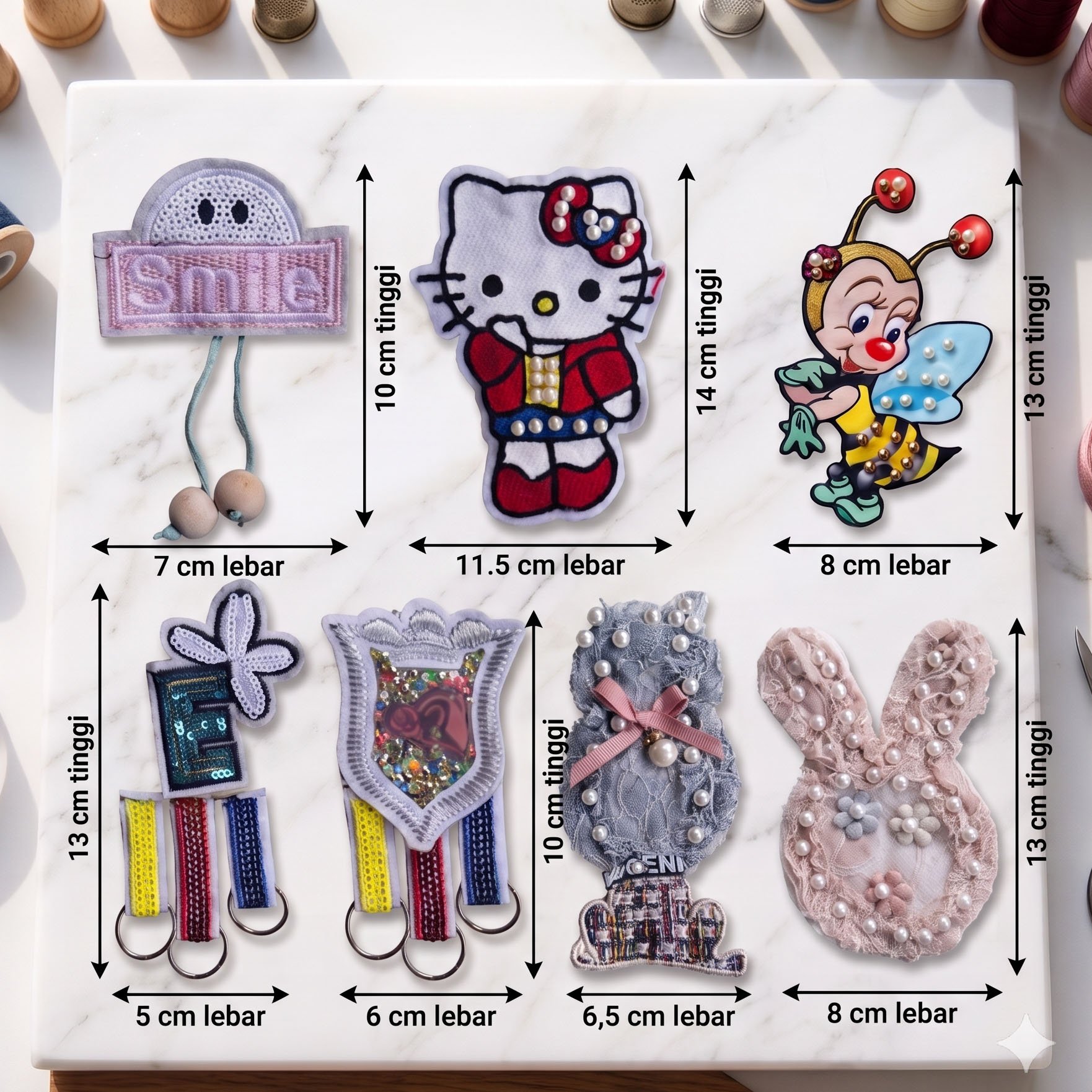 (ต่อชิ้น) AP918 Pop-Culture Premium Patch