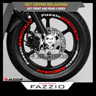 YAMAHA NEW FAZIO FRONT REAR RIM STICKER (kc.033)