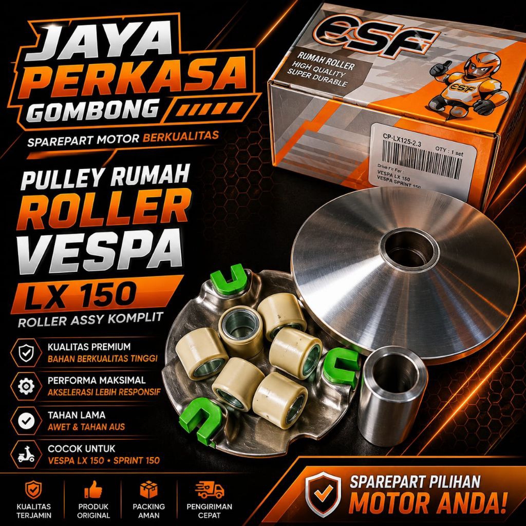 PULLY ROLLER HOUSING VESPA LX 150 COMPLETE ROLLER ASSY HOUSING VESPA LX 150 VESPA SPRINT PRIMAVERA V