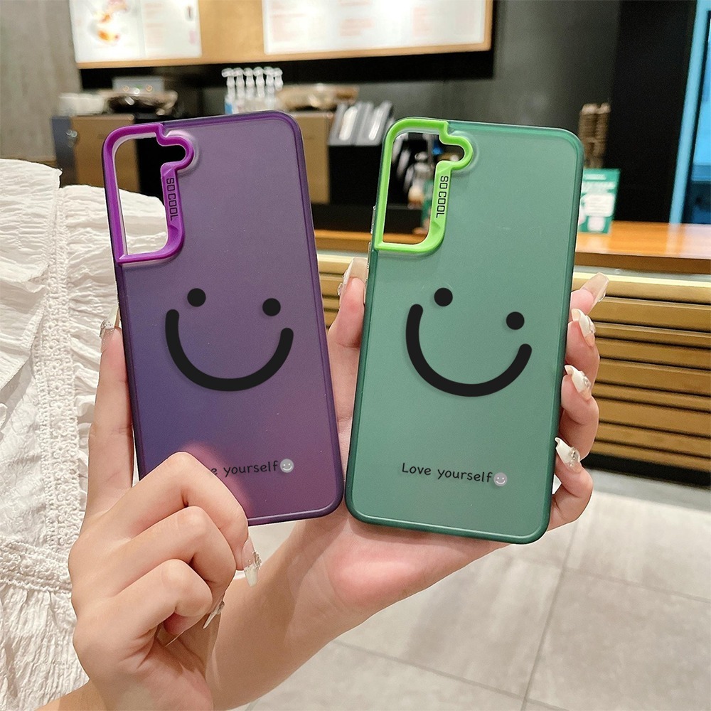 SAMSUNG เงินกรณีSmile CheeksสําหรับSAMSUNG J2 PRIME J7 PRIME A02 A02S A03 A04E A04 A03S A03CORE A05 