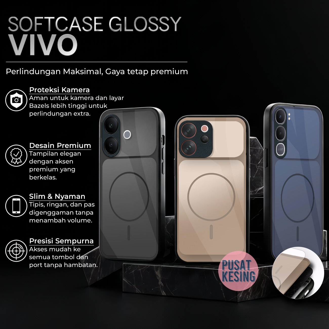 เคส Hp Vivo V70 FE V70 5g V60 V60Lite V50 V50Lite V40 V40Lite Y05/Y11D Y31D/Y31D Pro Y21D Y400 Y04S 