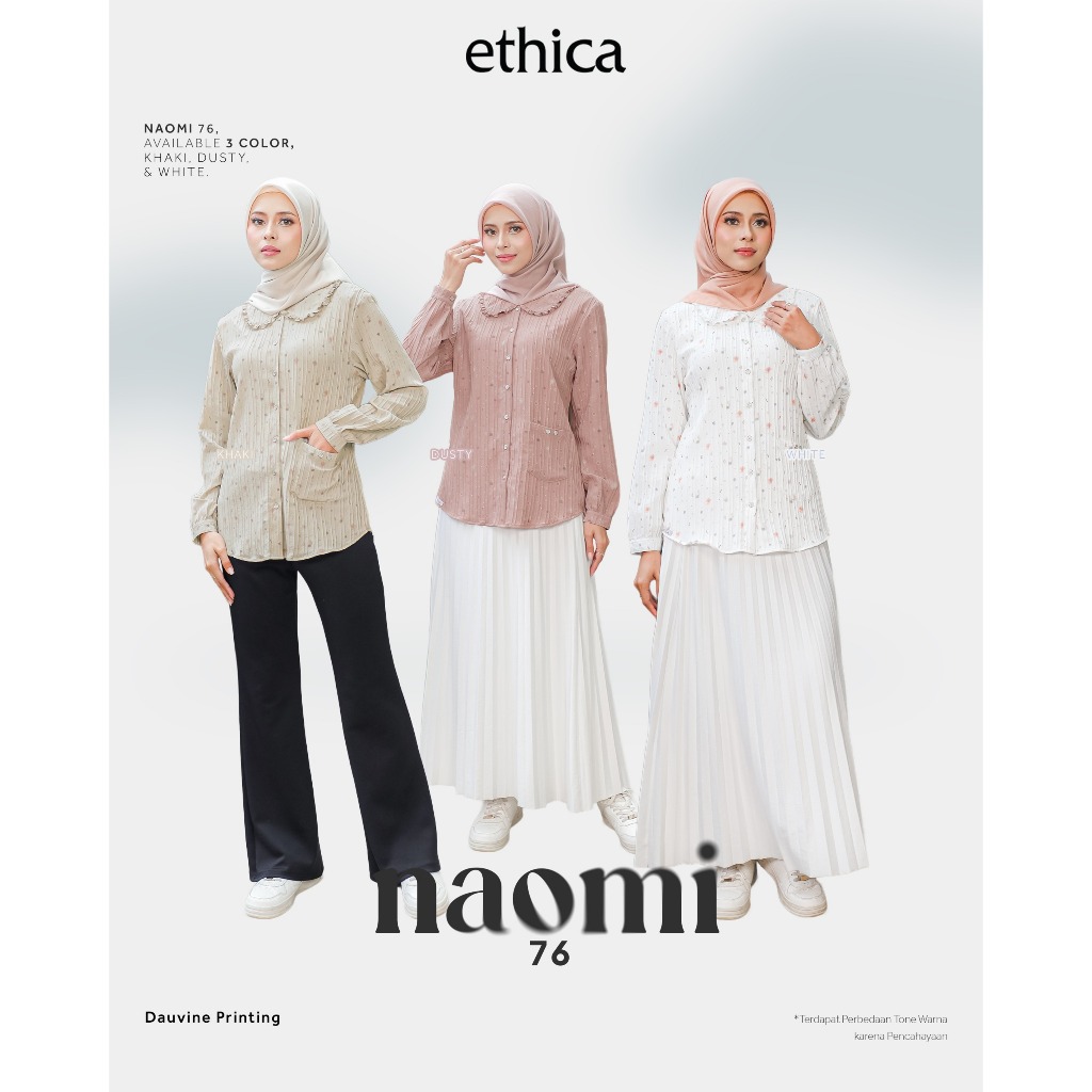Ethica Naomi 76 Mat Dauvine Printing Daily Blouse ล่าสุด