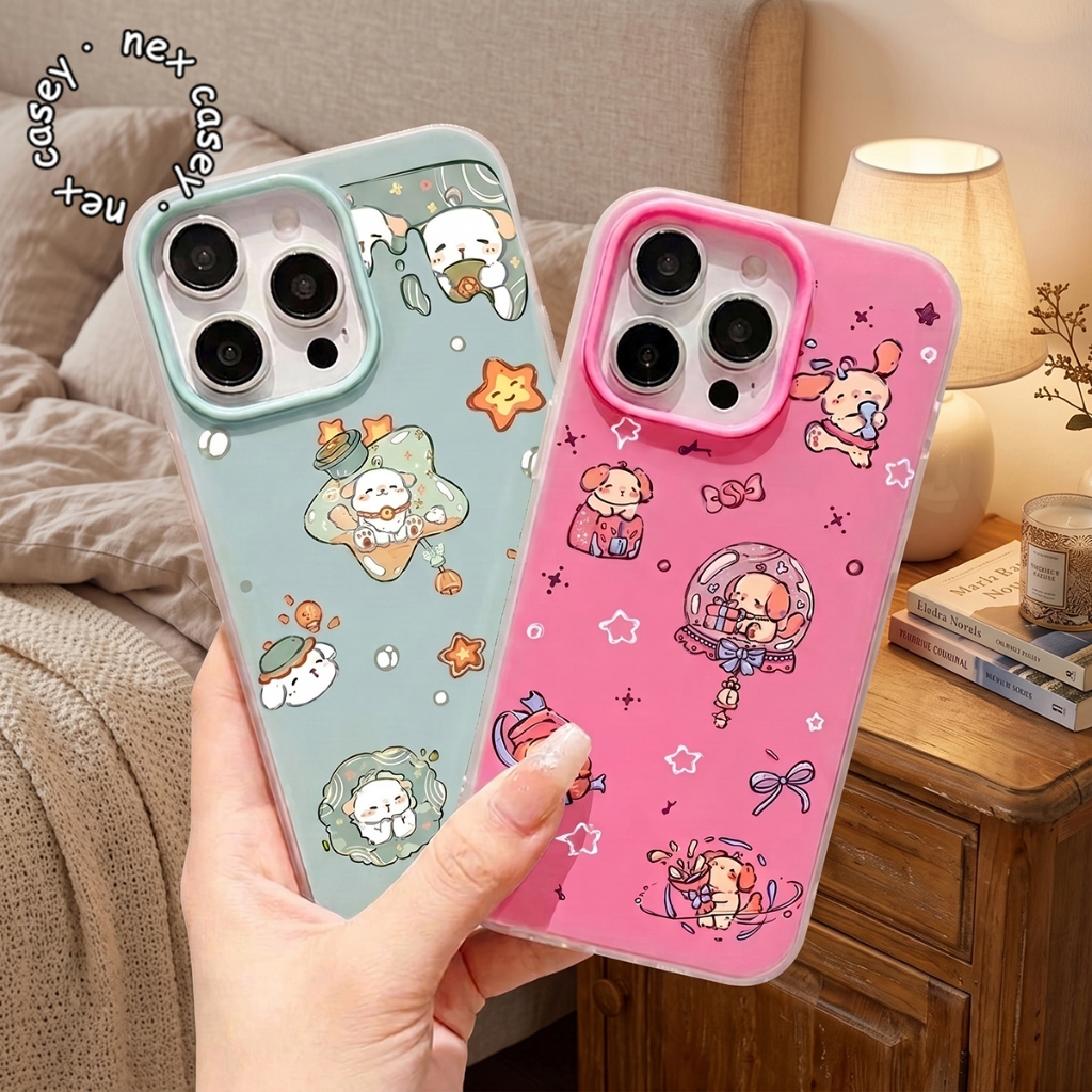 JELLY 2 IN 1 กรณี LITTLE PUP สําหรับ VIVO Y02 Y03 Y04 Y05 Y15S Y16 Y17 Y17S Y19S Y20 Y21 Y22 Y27S Y2