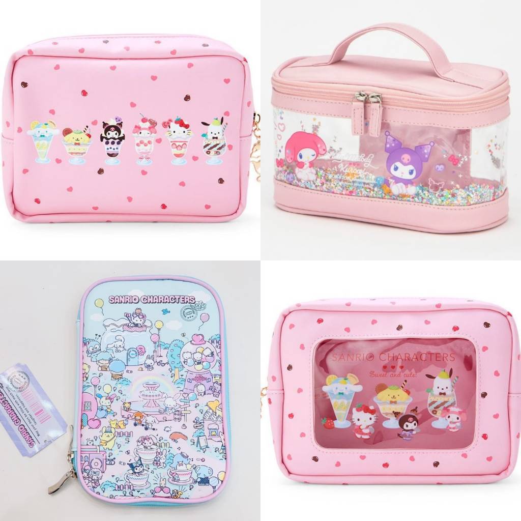 กระเป๋า กระเป๋าเครื่องสําอาง Make Up Sanrio My Melody Kuromi Hello Kitty Pochacco Cinnamoroll