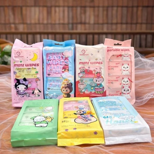 Mini Pack Wet Wipes / Wet Wipes / 1 แพ็ค 8 แพ็ค