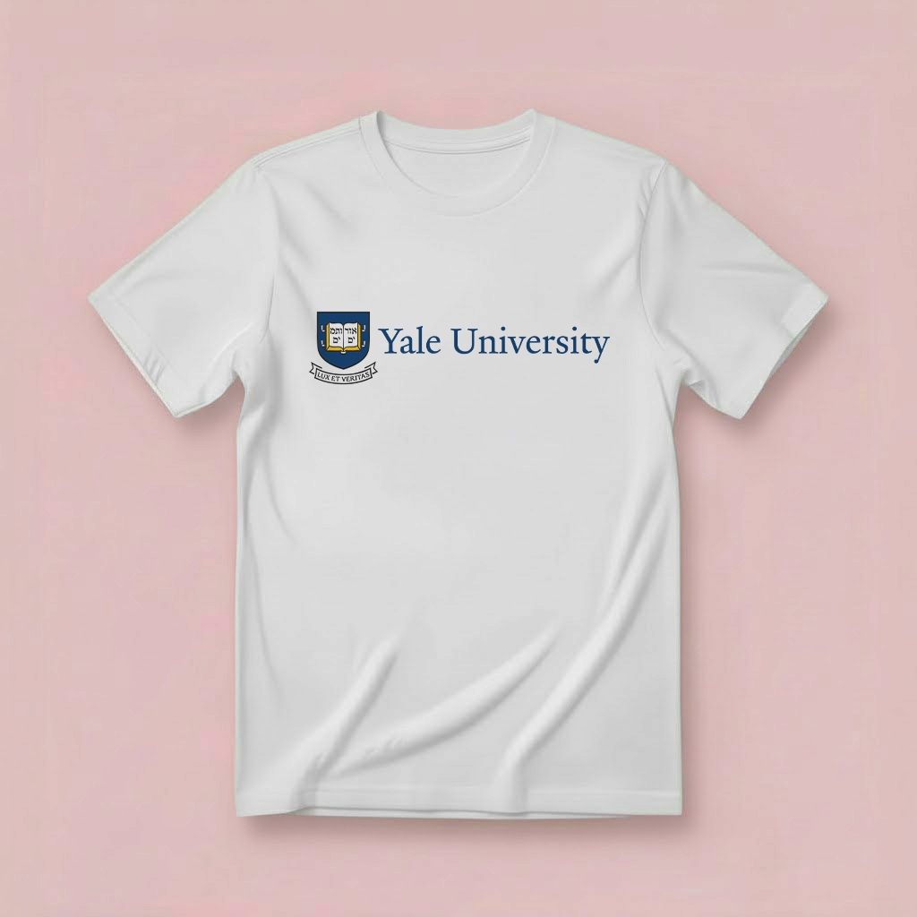 เสื้อยืด YALE University Premium ผ้าคอตตอนแขนสั้น