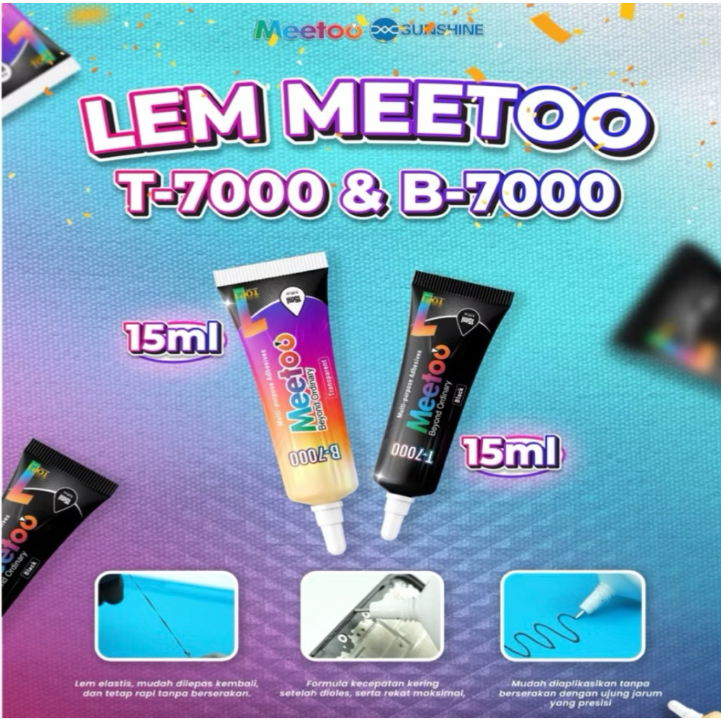 เครื่องมือ GLUE MEETOO T7000 15ml (สีดํา)/B7000 15ml (CLEAR)
