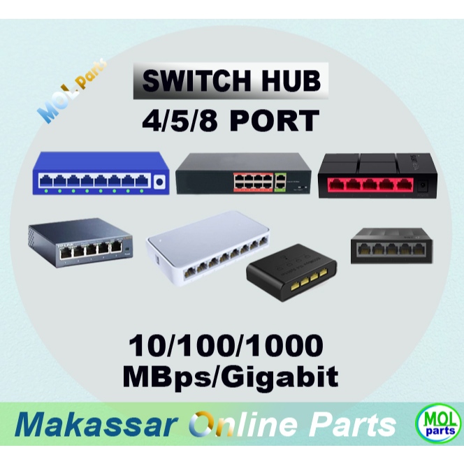 Switch Hub 5 พอร์ต 8 พอร์ต LS1005 DES-1005C MS105 SF1008D TL-LS1005G TP-Link D-Link Mercusys MS108G 