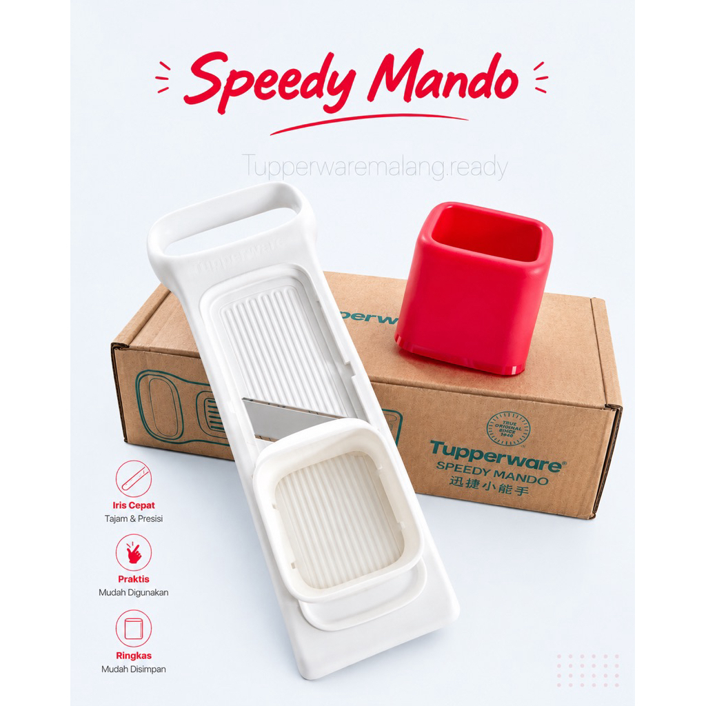 [จํากัด!!] SPEEDY MANDO ORIGINAL TUPPERWARE 100% SHARP FRIED ONION SLICER