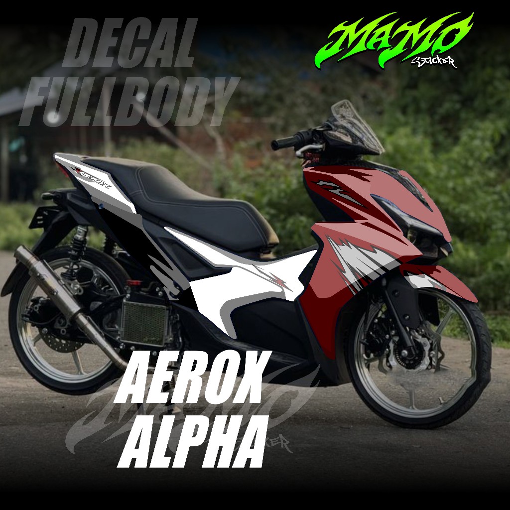 ใหม่ล่าสุดสติ๊กเกอร์รูปลอก Yamaha Aerox 155 Alpha Full Body 2025 2026 - สติ๊กเกอร์รูปลอก Aerox Turbo