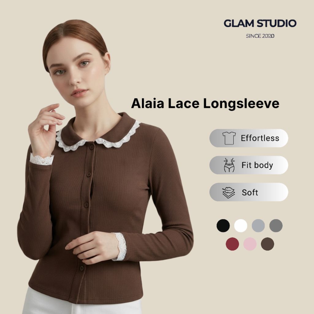 GlamStudio - Alaia Lace LongSleeve LSR 006