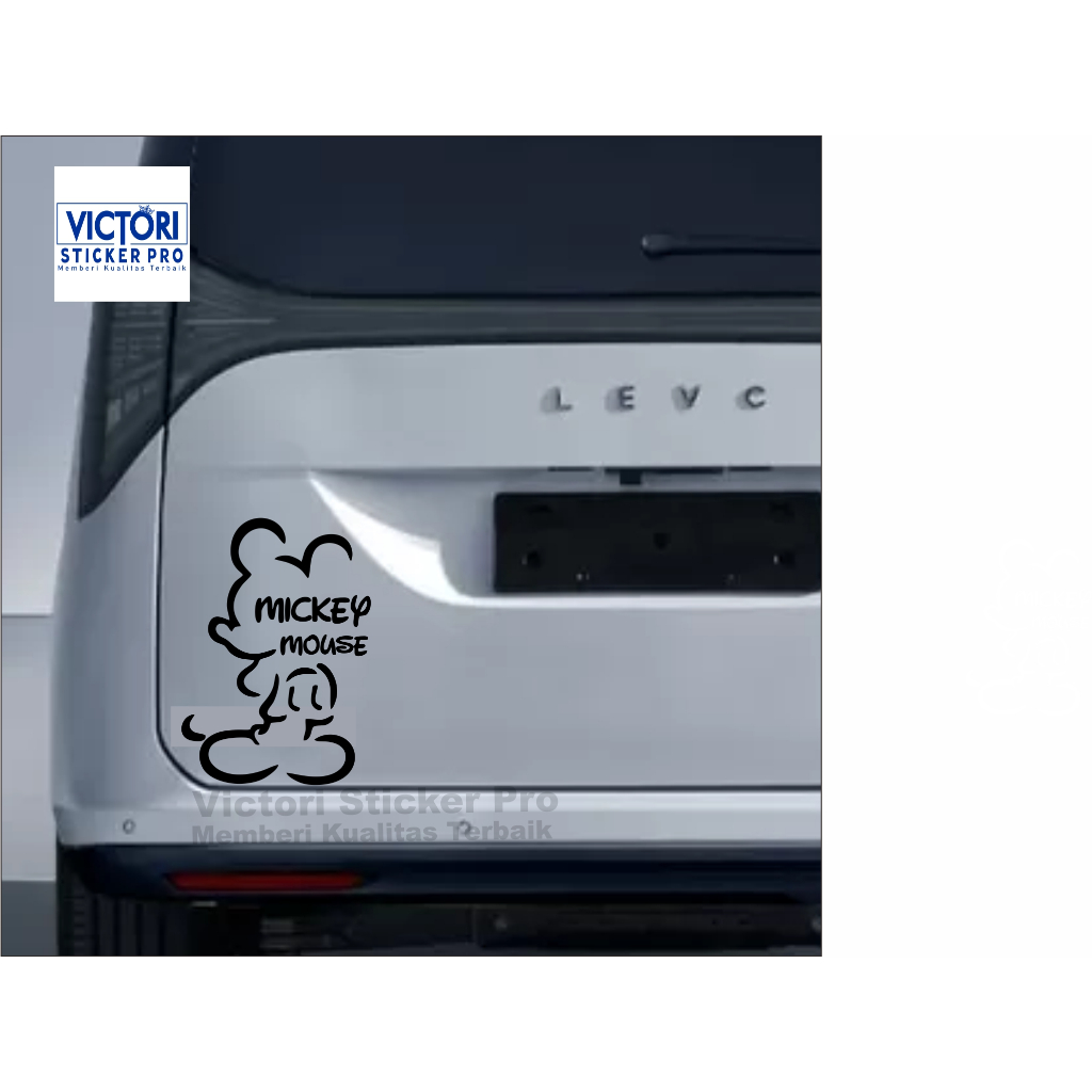 CUTTING STICKER รถแก้ว MICKEY MOUSE STANDING น่ารัก MICKEY MOUSE TEGAP น่ารัก MICKEY MOUSE BACK COOL