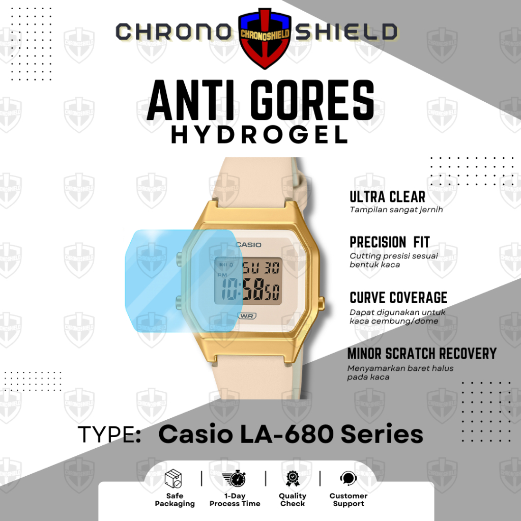 ไฮโดรเจลป้องกันรอยขีดข่วนสําหรับ Casio LA680 LA 680 LA-680wa