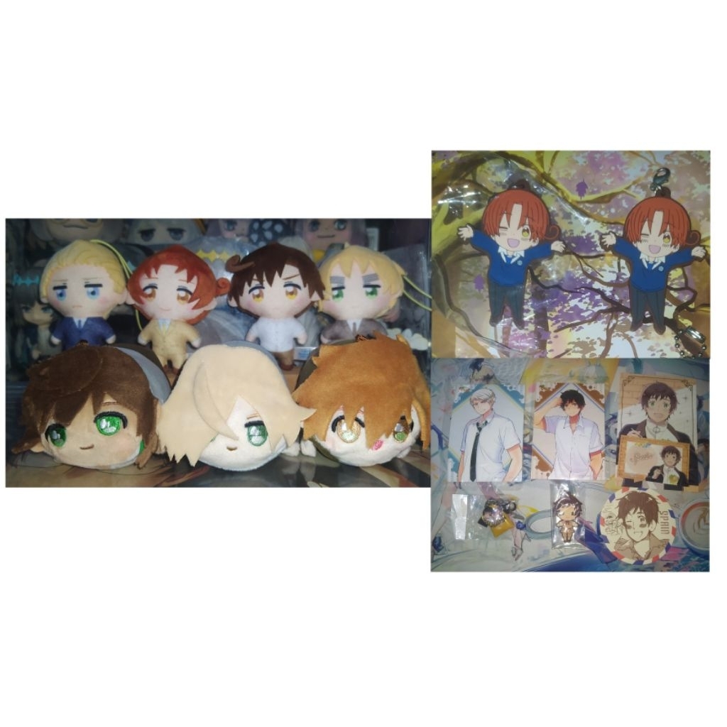 Hetalia Gakuen Bromide Prussia AGF 2025 โปสการ์ดสเปนยางพวงกุญแจโลหะ Coaster ญี่ปุ่นอิตาลี