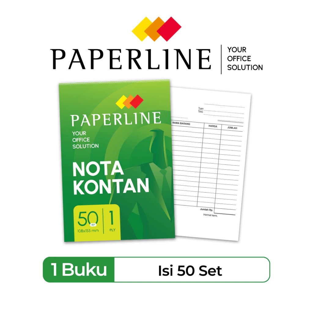 Small 1 Ply Cash Note - Paperline Cash Note K1
