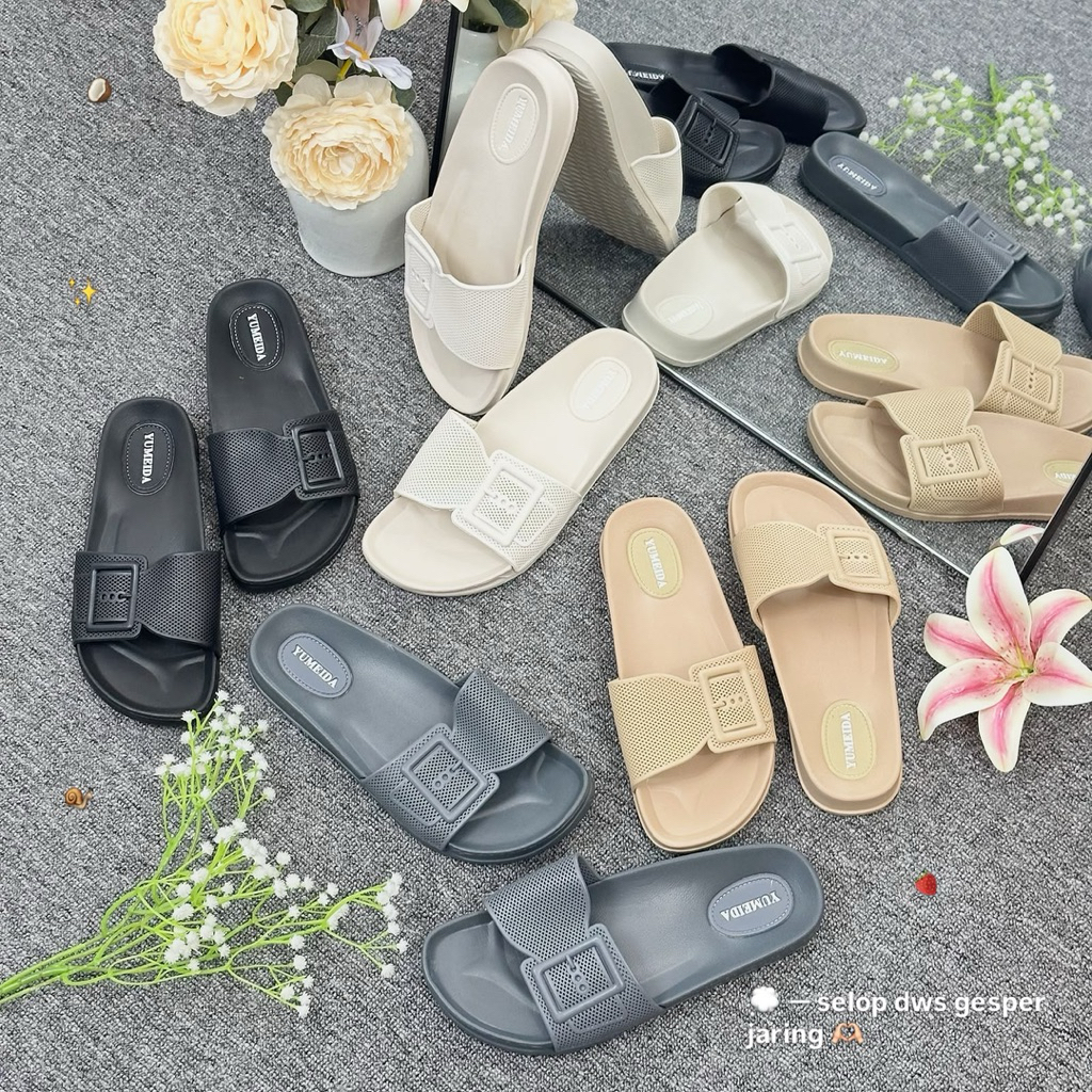 DWS NET BUCKLE SLIPPERS• รหัส: L2460L