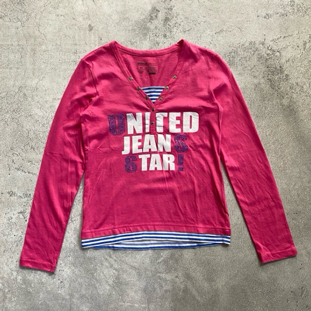 Y2K Henley Shirt Girl By Design United