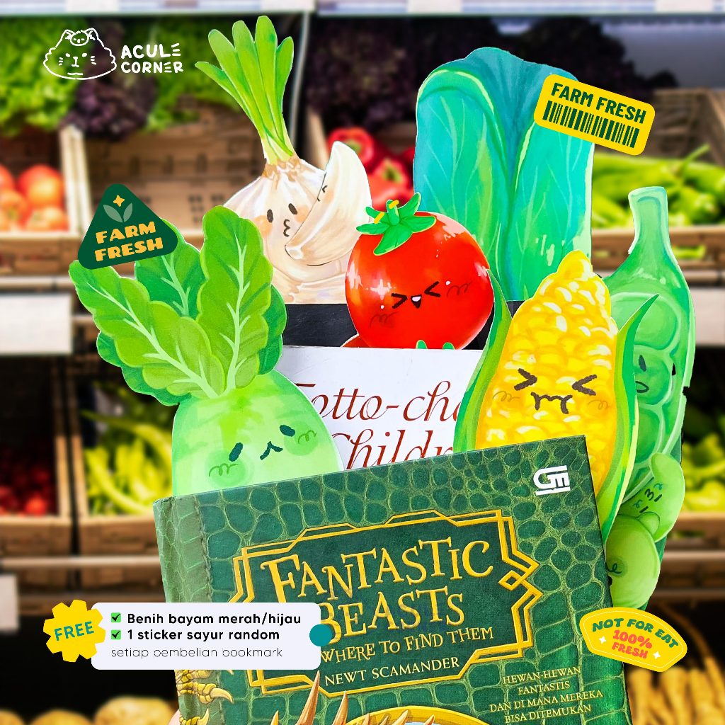 ACULE CORNER - Biggie Veggie Bookmark ผัก