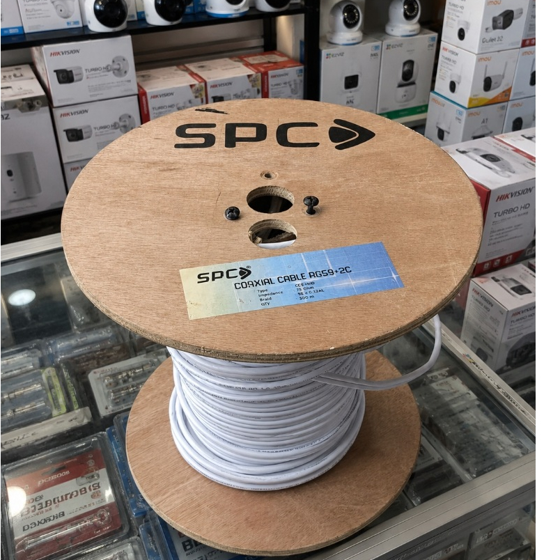 สายกล้องวงจรปิด RG59 RG 59 Coaxial + มิเตอร์ไฟฟ้า